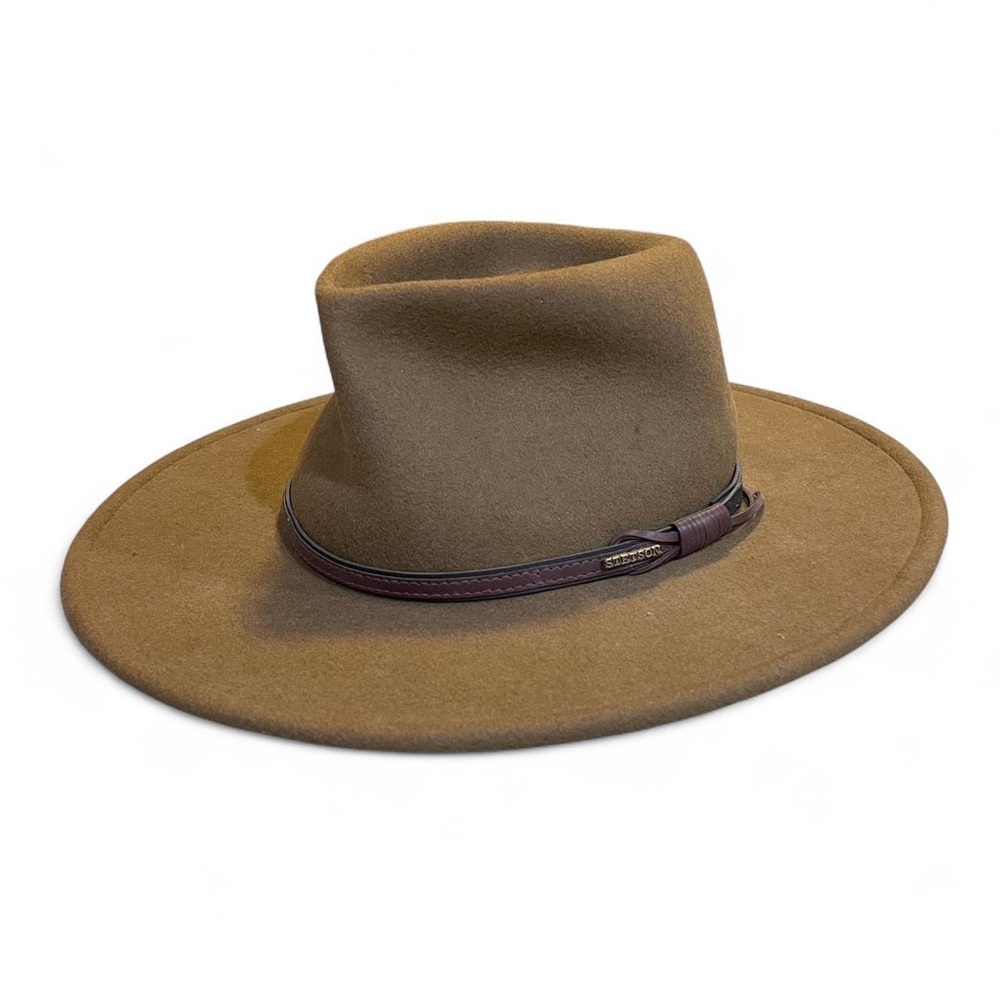 Crushable Bozeman Stetson Wide Brim Fedora